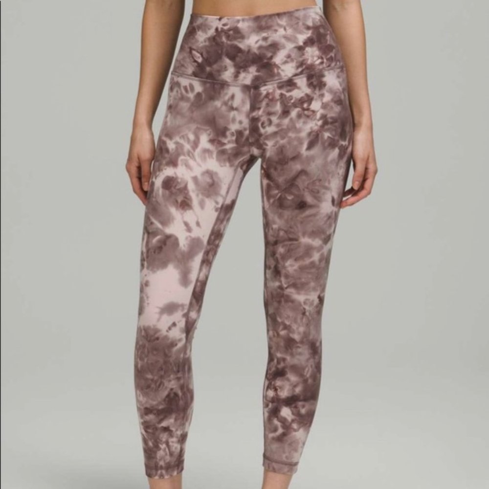 Lululemon Align High-Rise Pant 25" Diamond Dye Mink Bery Lunar Rock Shadow
